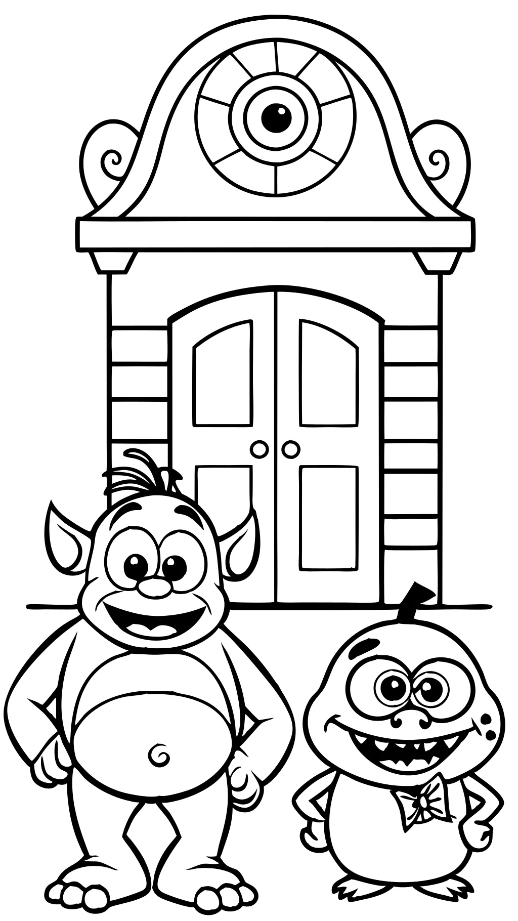 monsters inc coloring page